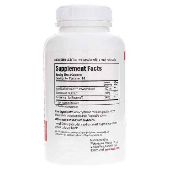Kyolic Formula 109 Blood Pressure Health, KYO